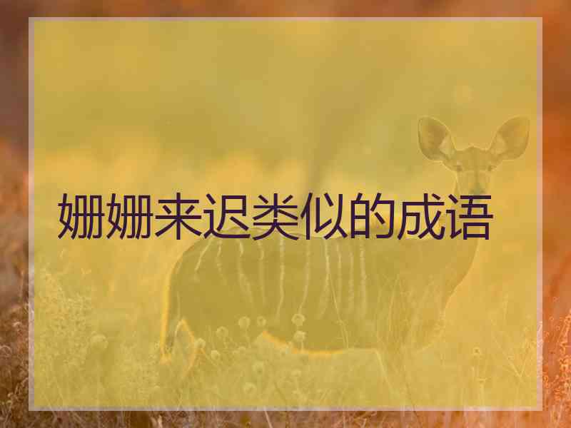 姗姗来迟类似的成语