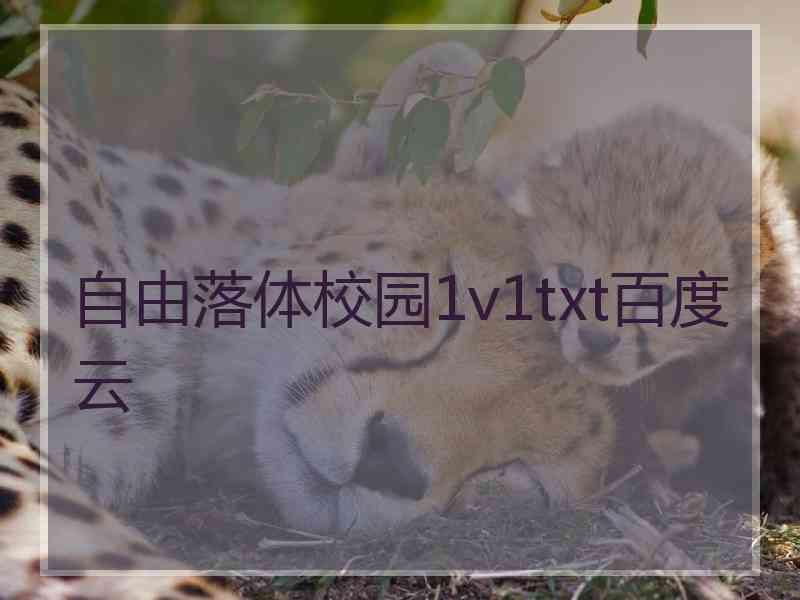 自由落体校园1v1txt百度云