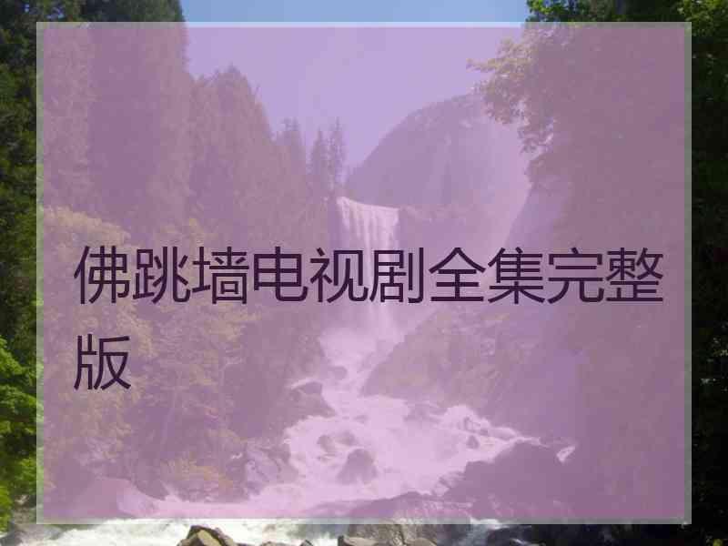 佛跳墙电视剧全集完整版