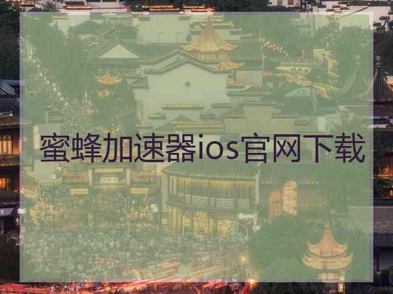 蜜蜂加速器ios官网下载