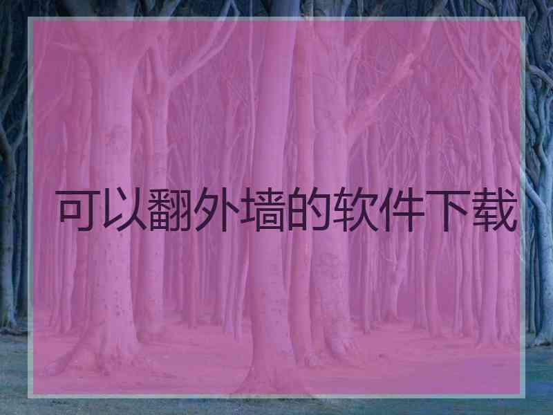 可以翻外墙的软件下载