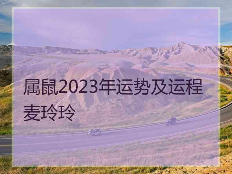 属鼠2023年运势及运程麦玲玲