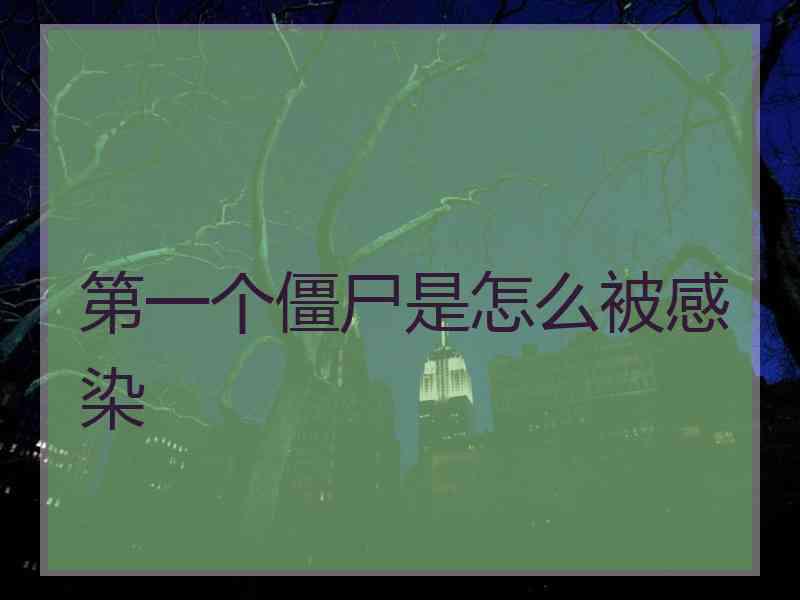 第一个僵尸是怎么被感染