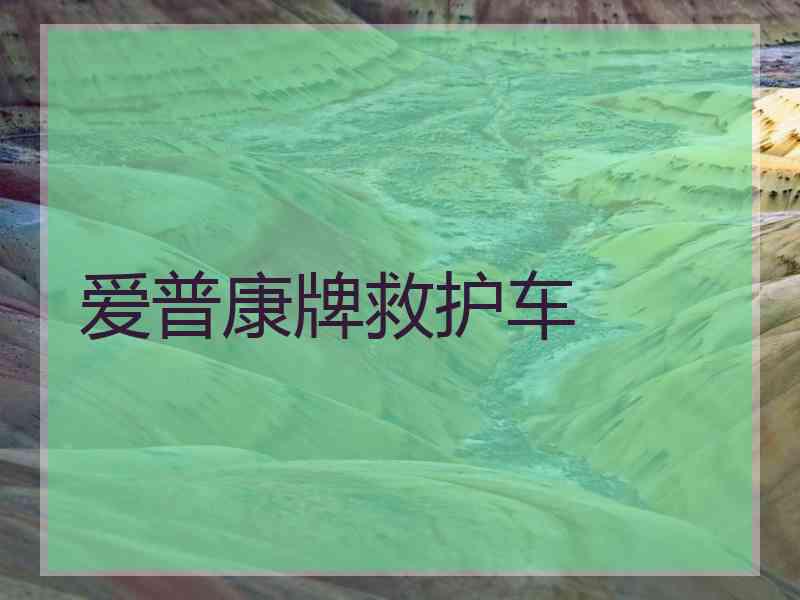 爱普康牌救护车