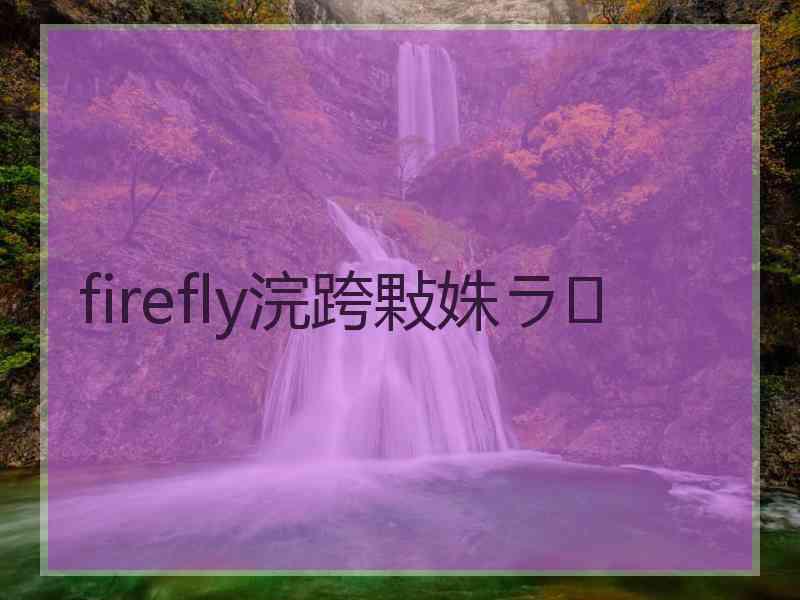 firefly浣跨敤姝ラ