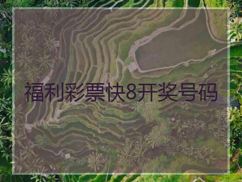 福利彩票快8开奖号码