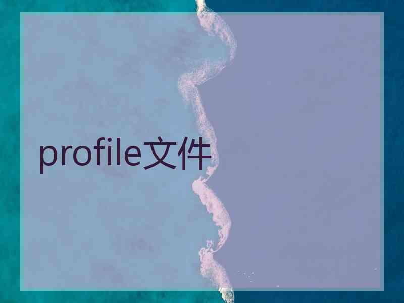 profile文件
