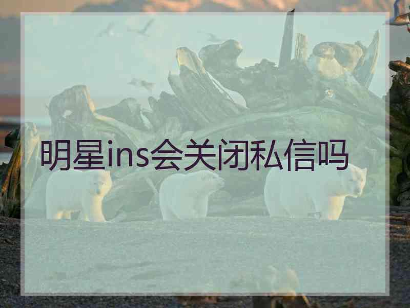明星ins会关闭私信吗