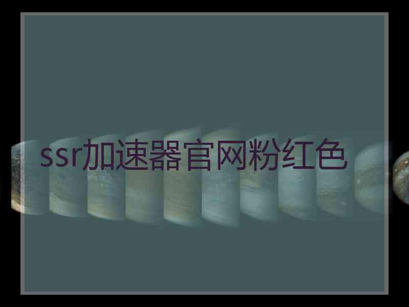 ssr加速器官网粉红色