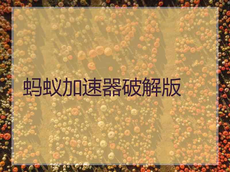蚂蚁加速器破解版