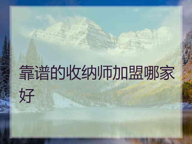 靠谱的收纳师加盟哪家好