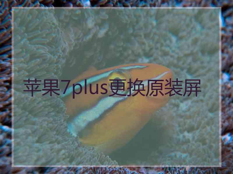 苹果7plus更换原装屏