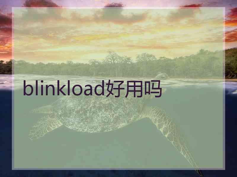 blinkload好用吗