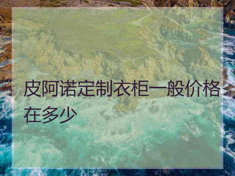 皮阿诺定制衣柜一般价格在多少