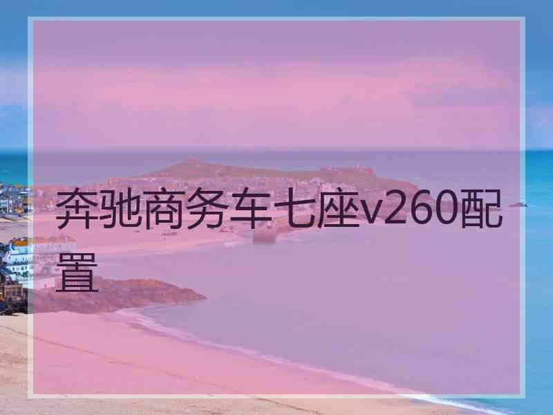 奔驰商务车七座v260配置