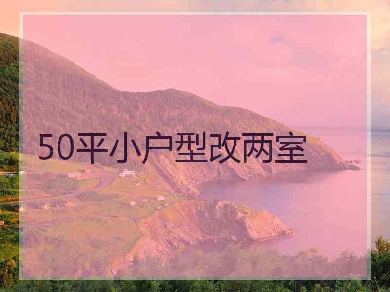 50平小户型改两室