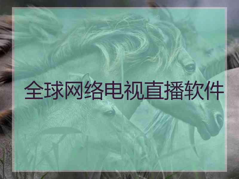 全球网络电视直播软件
