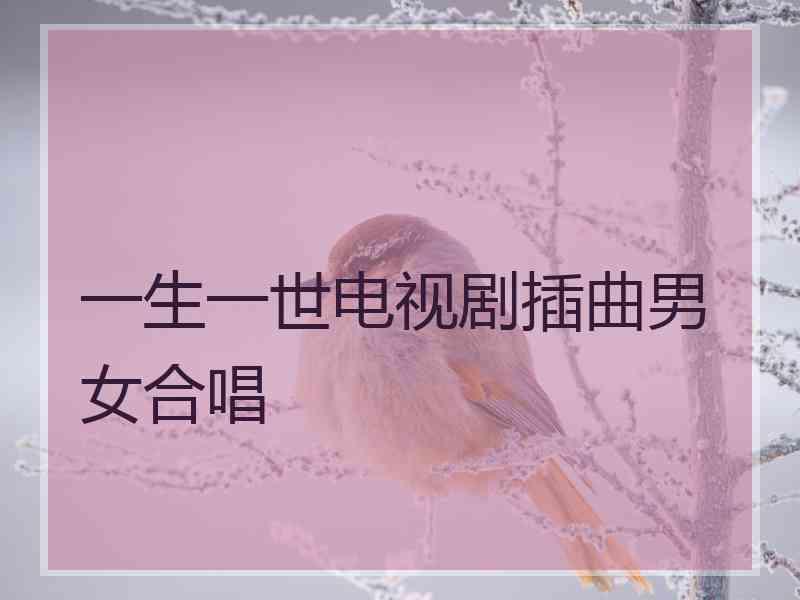 一生一世电视剧插曲男女合唱