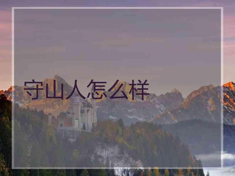 守山人怎么样