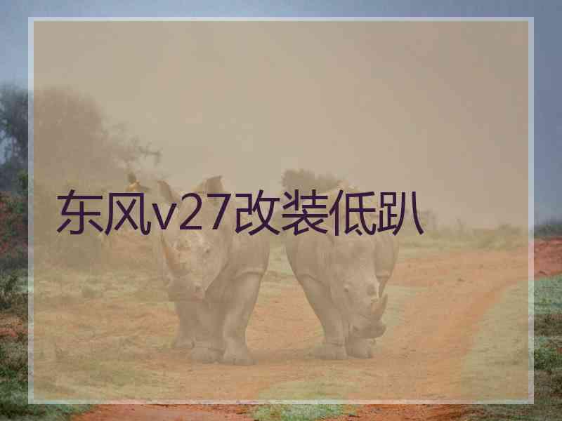 东风v27改装低趴