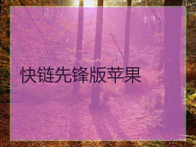 快链先锋版苹果