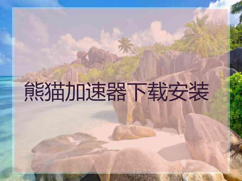 熊猫加速器下载安装