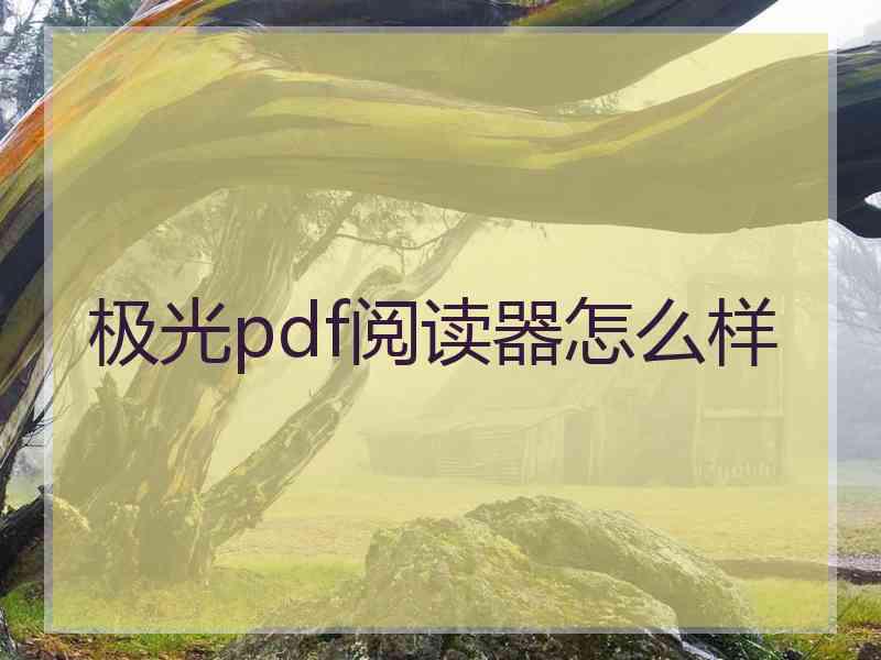 极光pdf阅读器怎么样