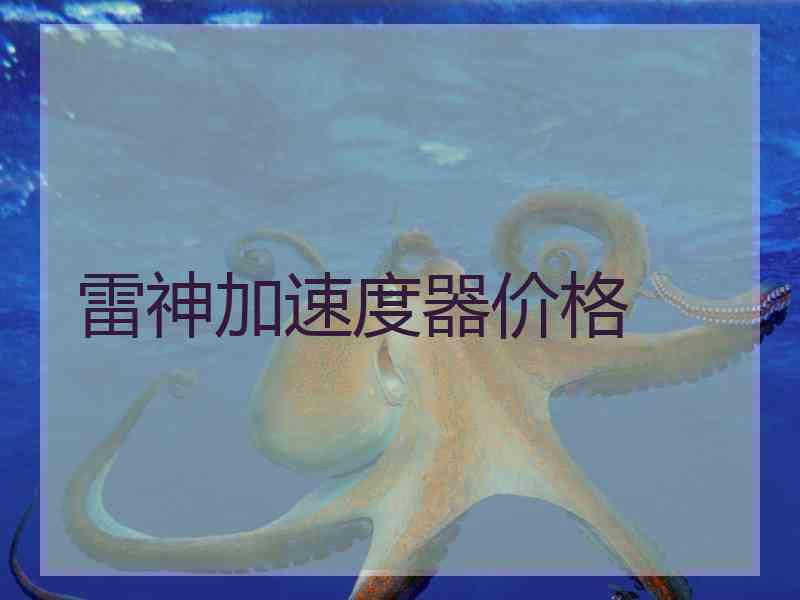 雷神加速度器价格