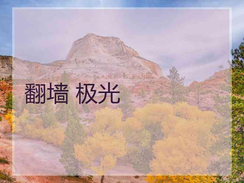 翻墙 极光