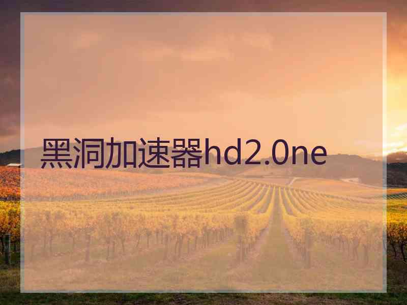 黑洞加速器hd2.0ne