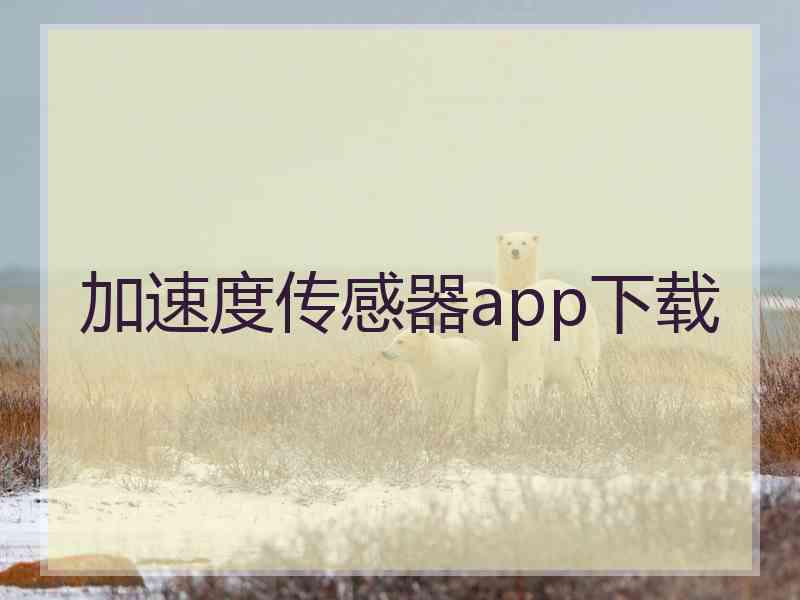 加速度传感器app下载