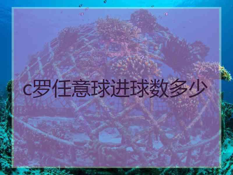 c罗任意球进球数多少