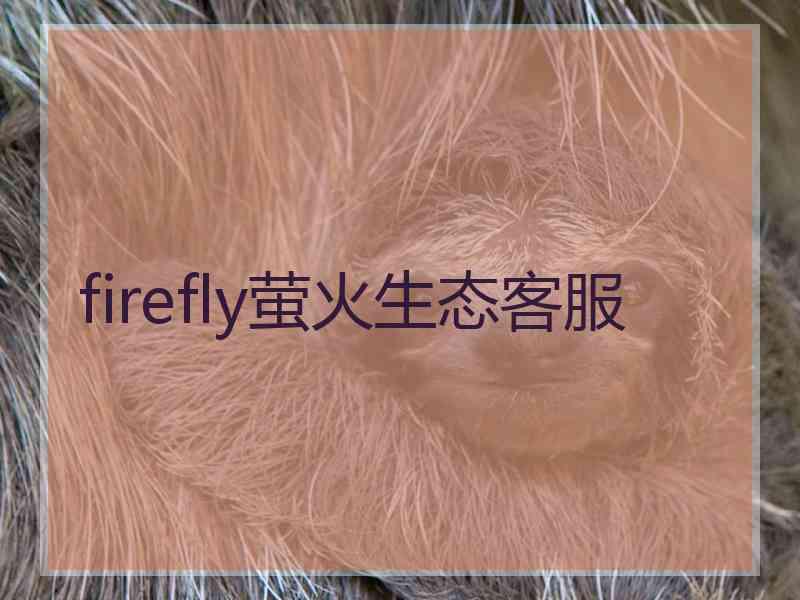 firefly萤火生态客服