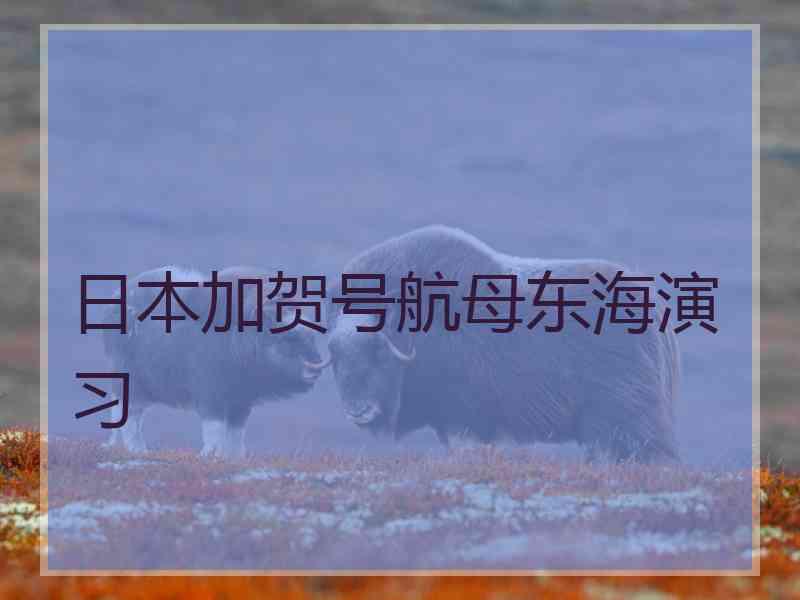 日本加贺号航母东海演习