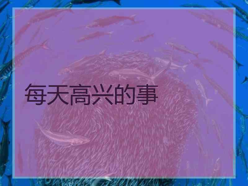 每天高兴的事