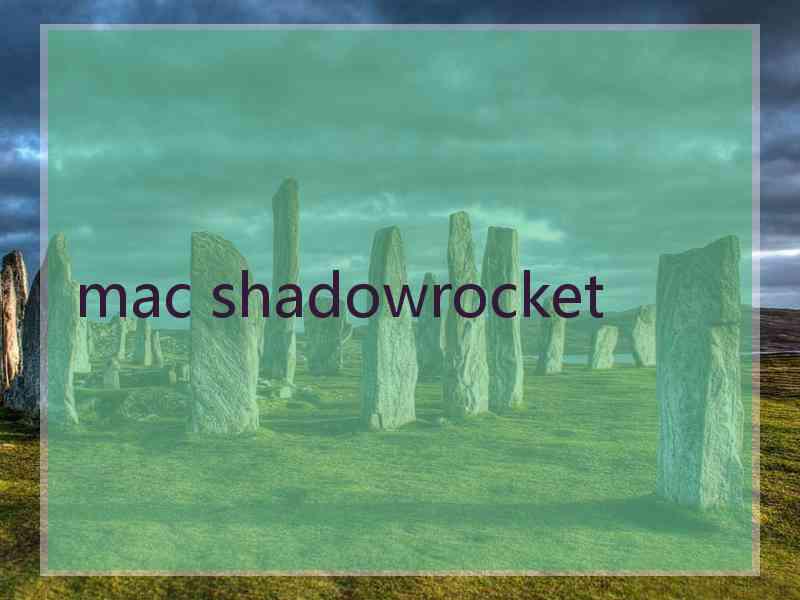 mac shadowrocket
