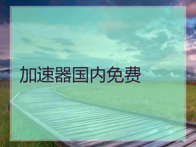 加速器国内免费
