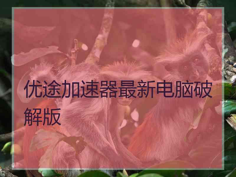 优途加速器最新电脑破解版