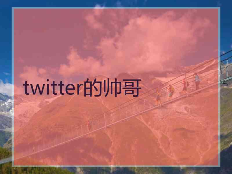 twitter的帅哥