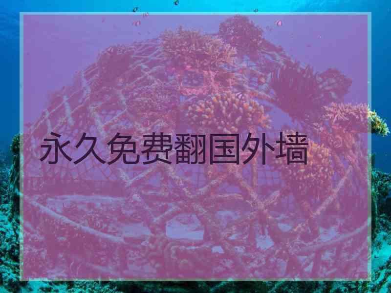 永久免费翻国外墙