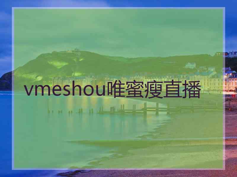 vmeshou唯蜜瘦直播