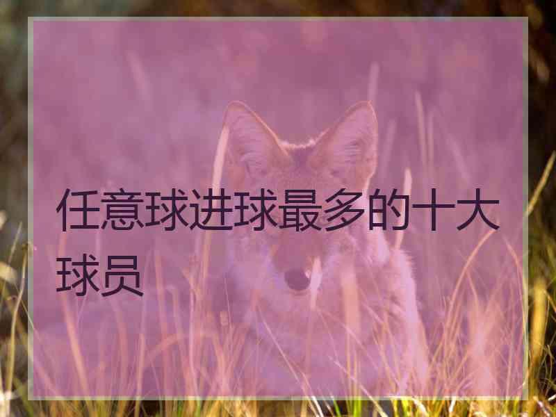 任意球进球最多的十大球员