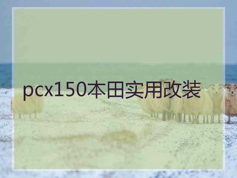 pcx150本田实用改装