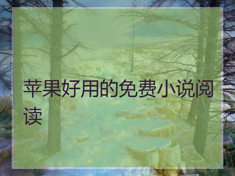 苹果好用的免费小说阅读