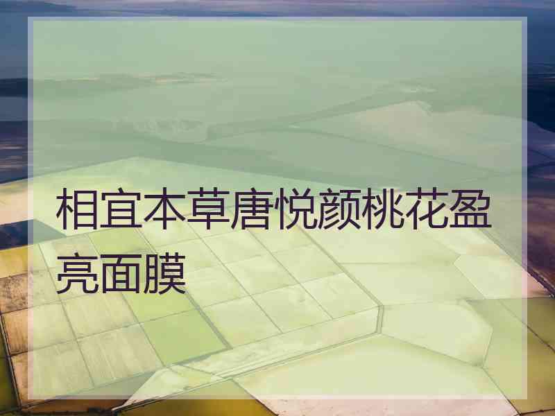 相宜本草唐悦颜桃花盈亮面膜