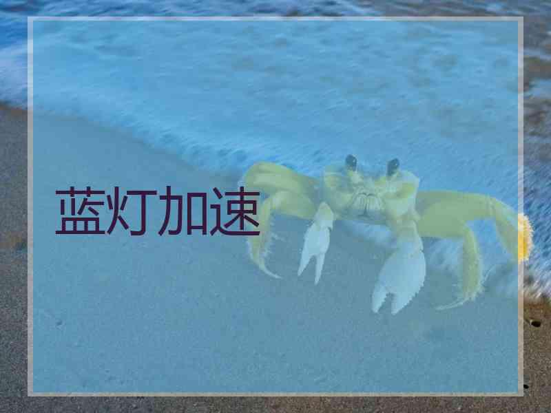 蓝灯加速